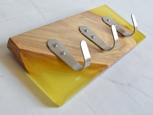 Coat Hanger - Yellow (Wall Mount)