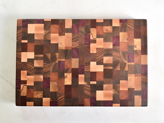 Chaotic End Grain Cutting Board - Butcher Block