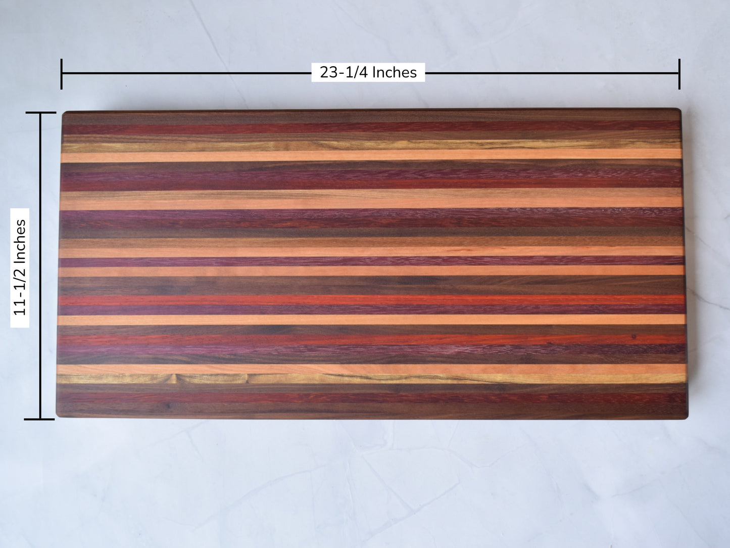 Cutting Board - 23-1/4" x 11-1/2" x 1-5/8" - Multi Species