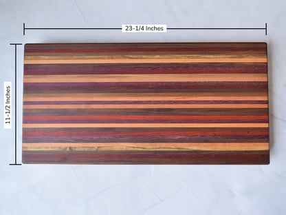 Cutting Board - 23-1/4" x 11-1/2" x 1-5/8" - Multi Species