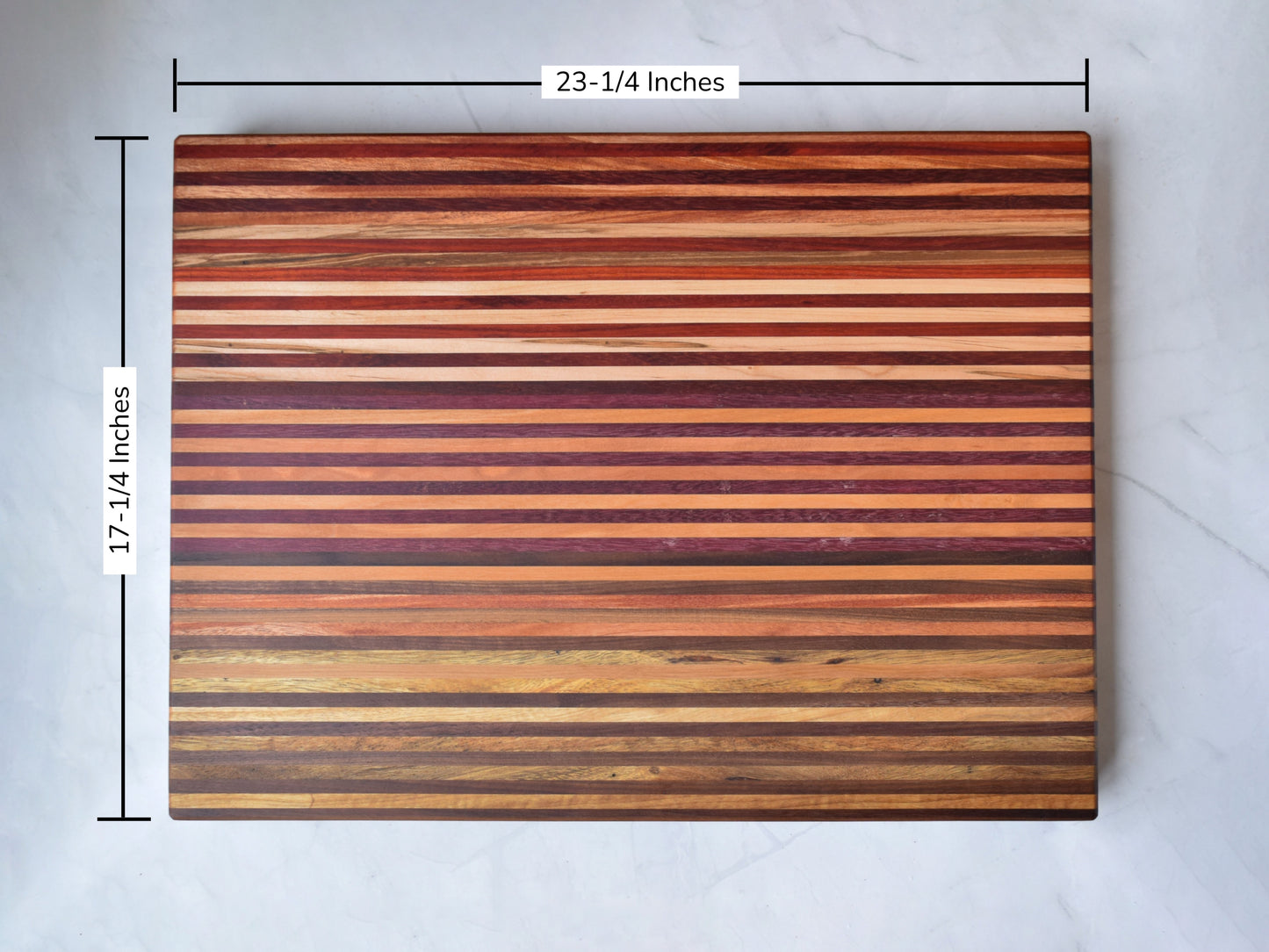 Cutting Board - 23-1/4" x 17-1/4" x 1-5/8" - Multi Species