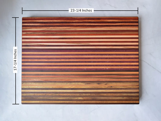 Cutting Board - 23-1/4" x 17-1/4" x 1-5/8" - Multi Species