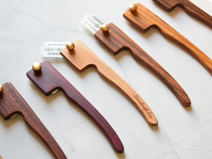 Various species of wooden bread lame