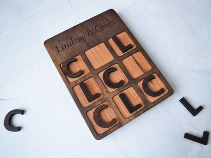 Custom Wooden Tic-Tac-Toe
