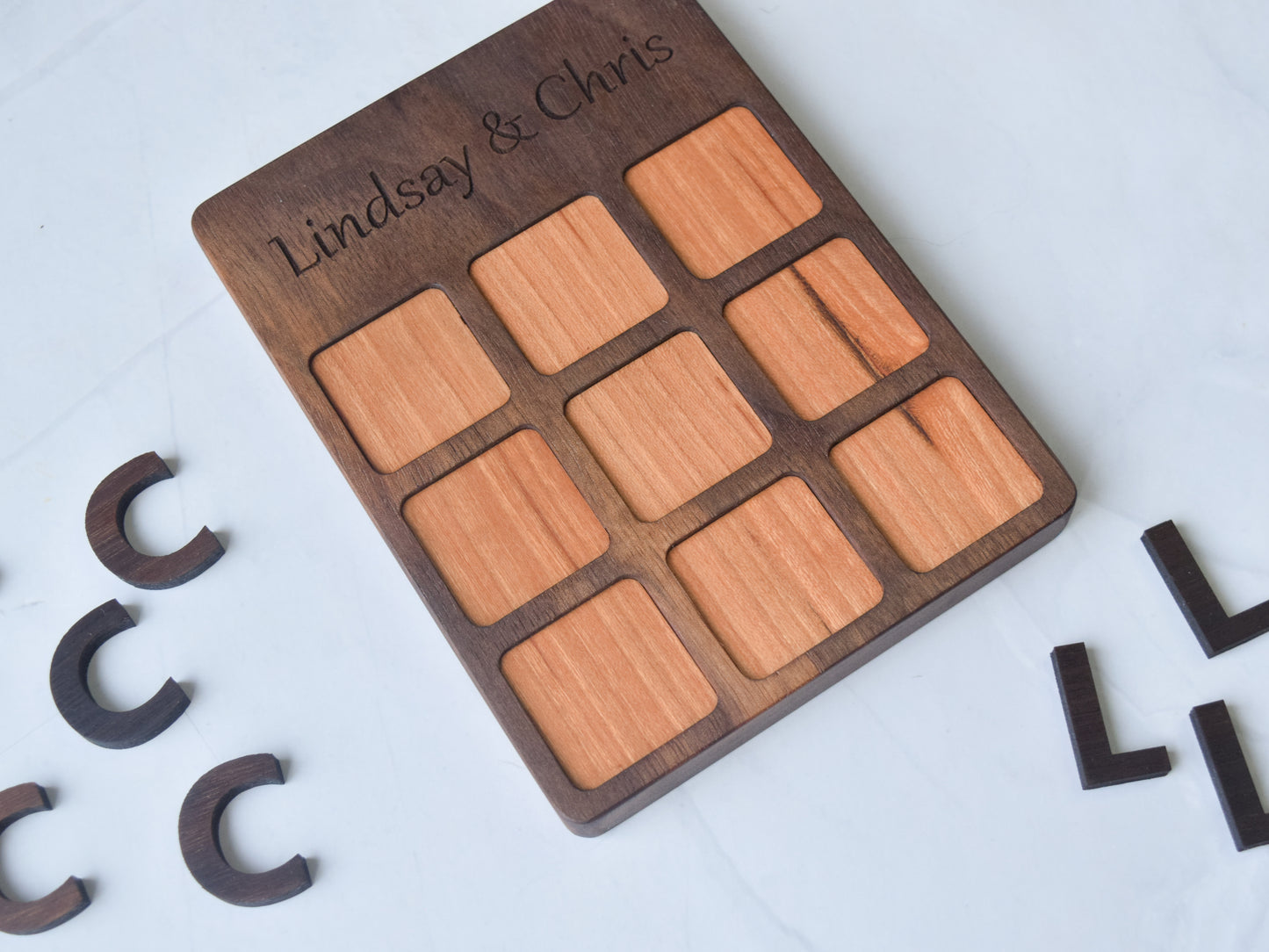 Custom Wooden Tic-Tac-Toe