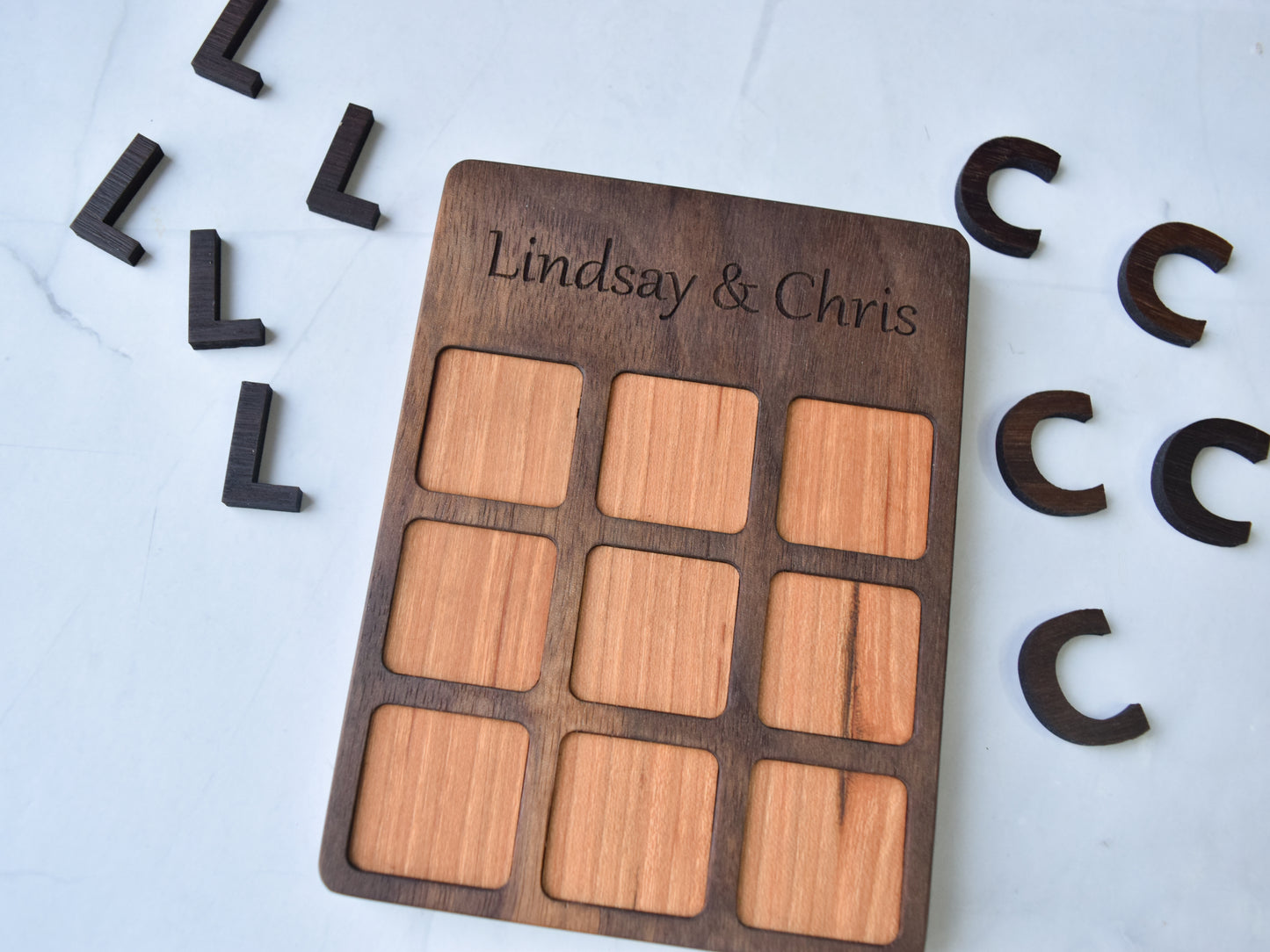 Custom Wooden Tic-Tac-Toe