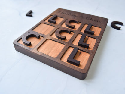Custom Wooden Tic-Tac-Toe
