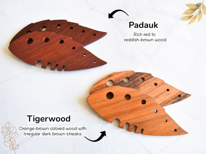 Showing the Padauk and Tigerwood varieties