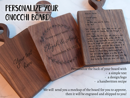 Gnocchi Board Set - Walnut