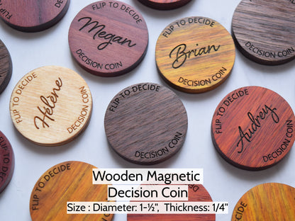 Magnetic Decision Maker Coin, Flip to Decide!