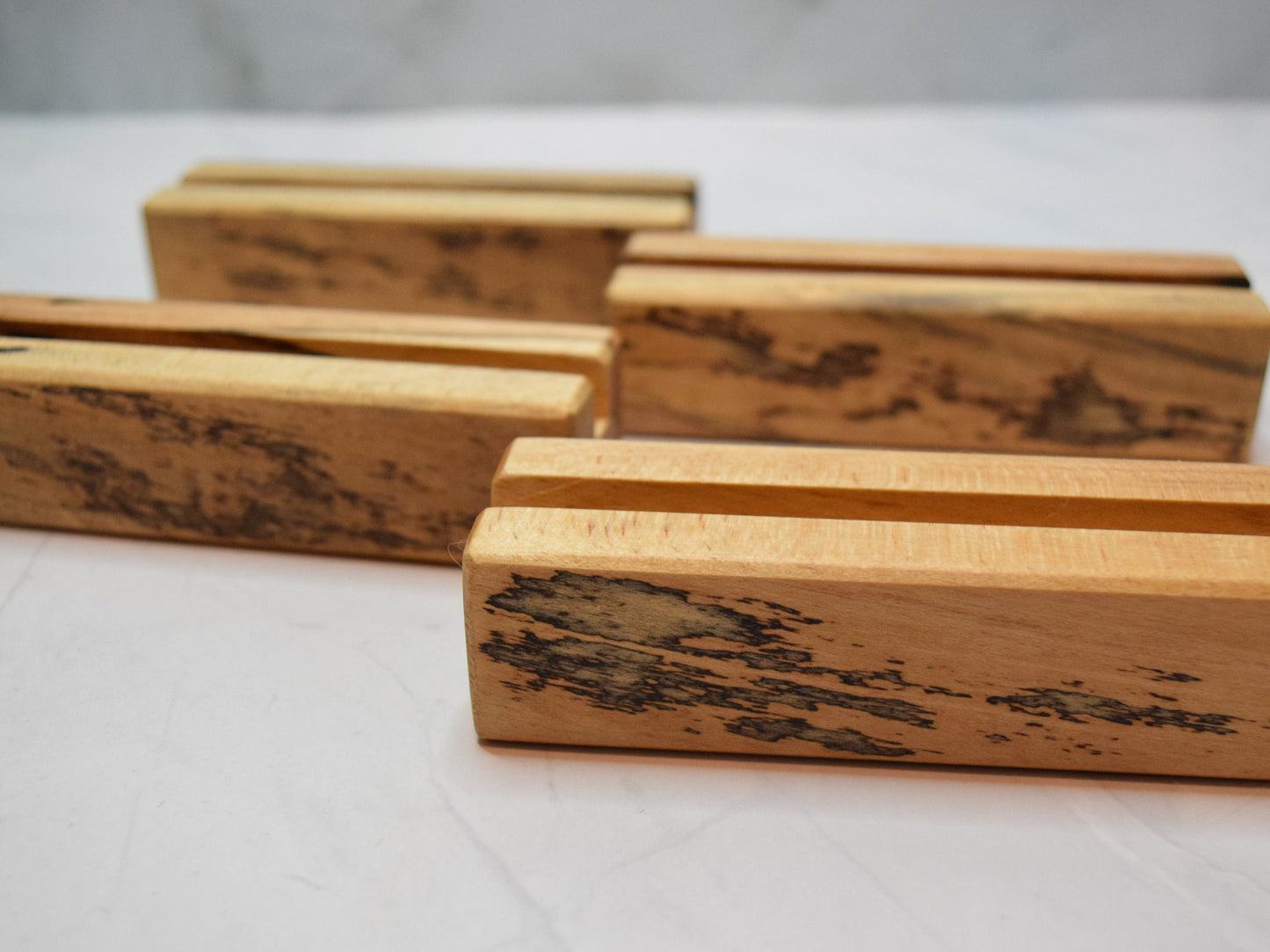 Wooden Business Card Holder - Spalted Maple