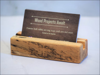 Wooden Business Card Holder - Spalted Maple