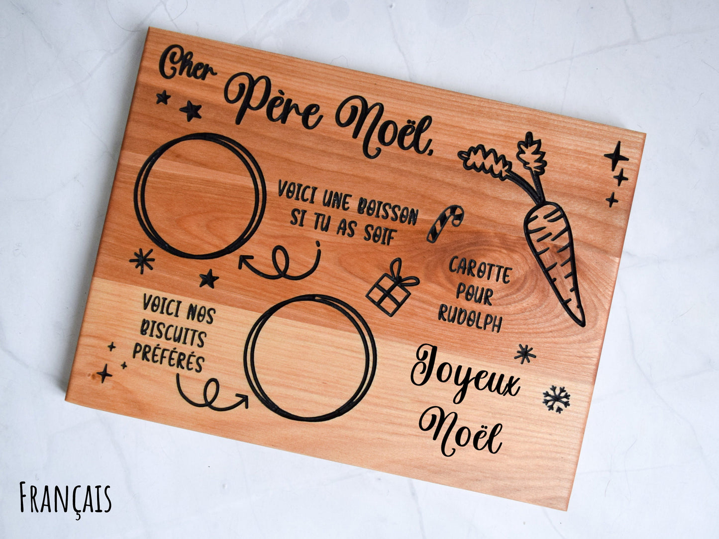 Personalized Dear Santa Tray - Santa Cookie and Milk Platter