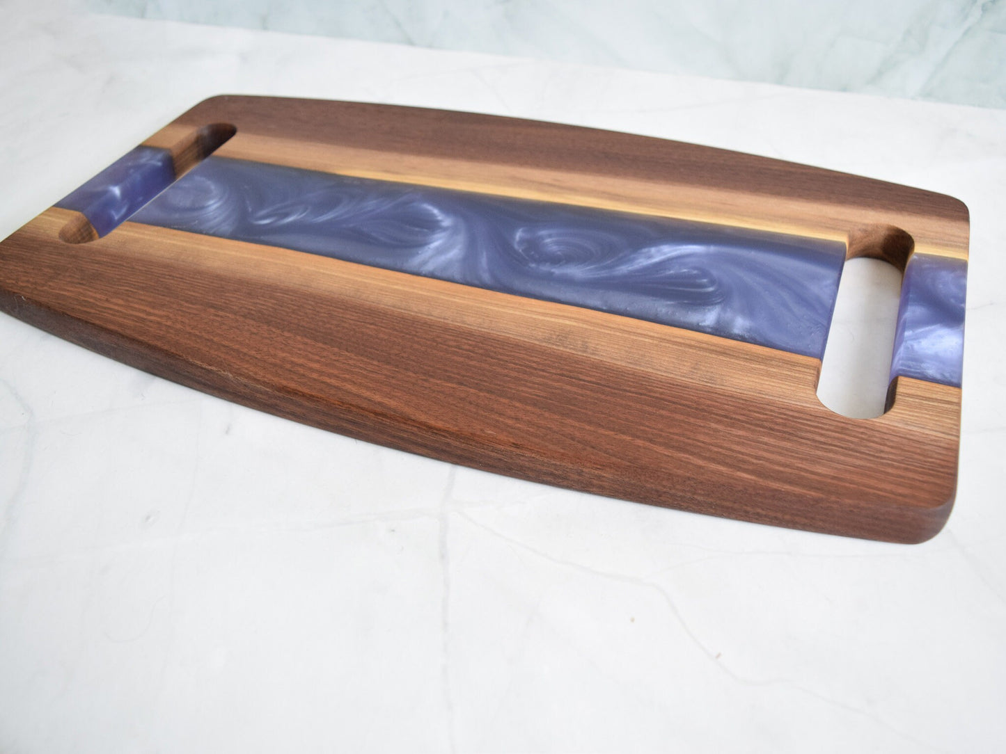 Wooden Epoxy Charcuterie Board with Handle