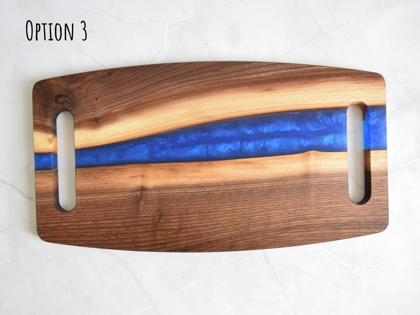 Wooden Epoxy Charcuterie Board with Handle