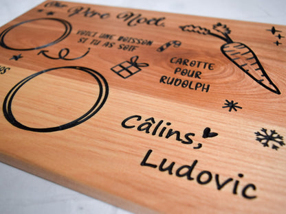 Personalized Dear Santa Tray - Santa Cookie and Milk Platter