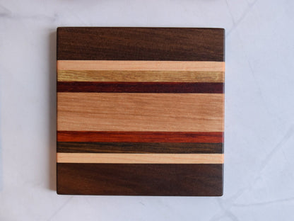 Wooden Coasters, Sets of 4 (Various Wood Types)