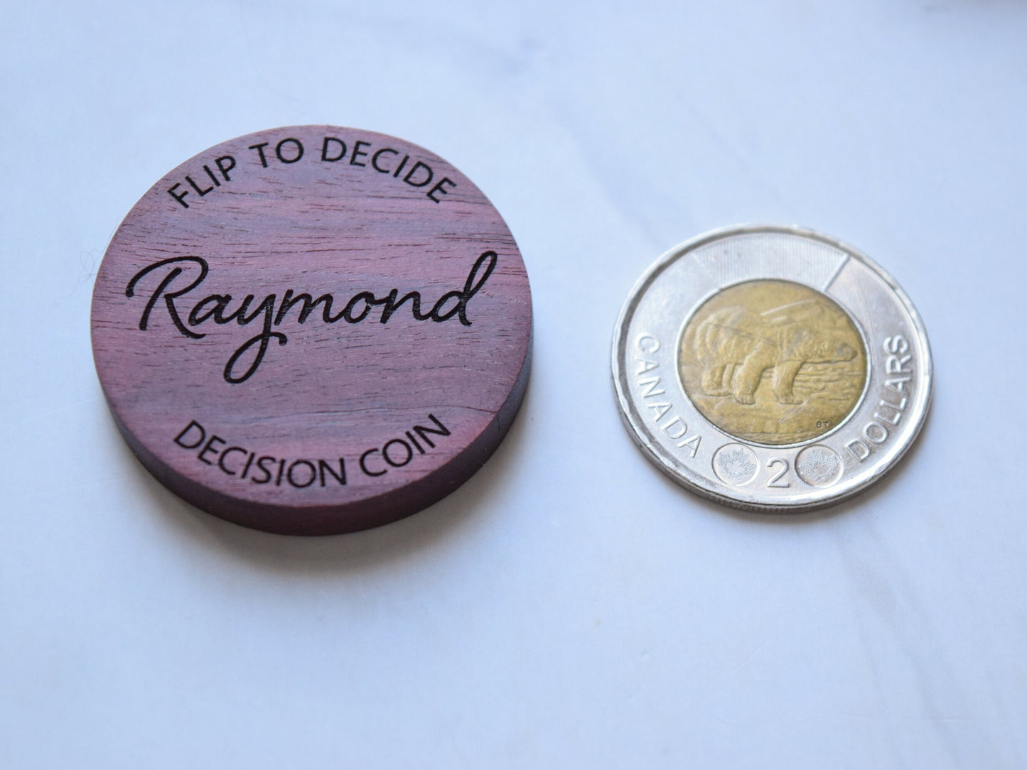 Magnetic Decision Maker Coin - Purple Heart