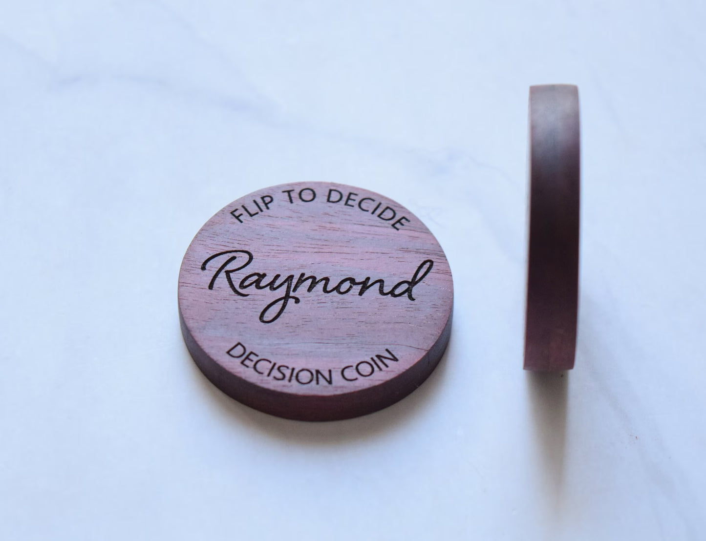 Magnetic Decision Maker Coin - Purple Heart