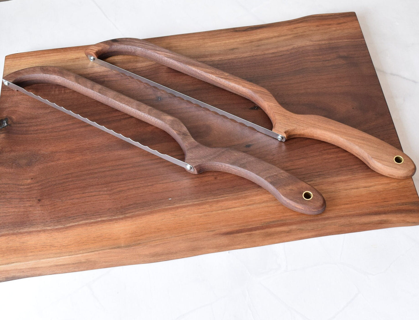 Personalized Walnut Bread Maker Set - Includes dough whisk, bread knife and a bread lame