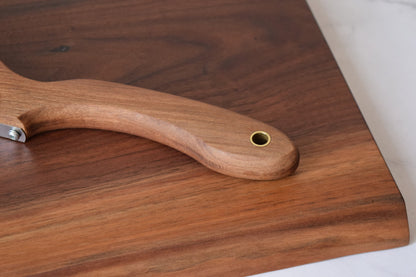 Personalized Walnut Bread Maker Set - Includes dough whisk, bread knife and a bread lame