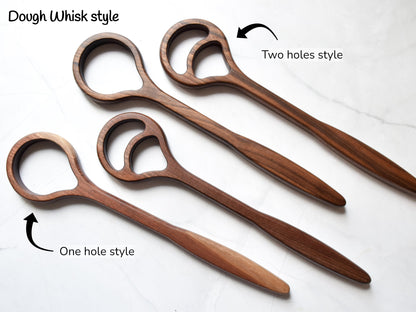 Personalized Walnut Bread Maker Set - Includes dough whisk, bread knife and a bread lame