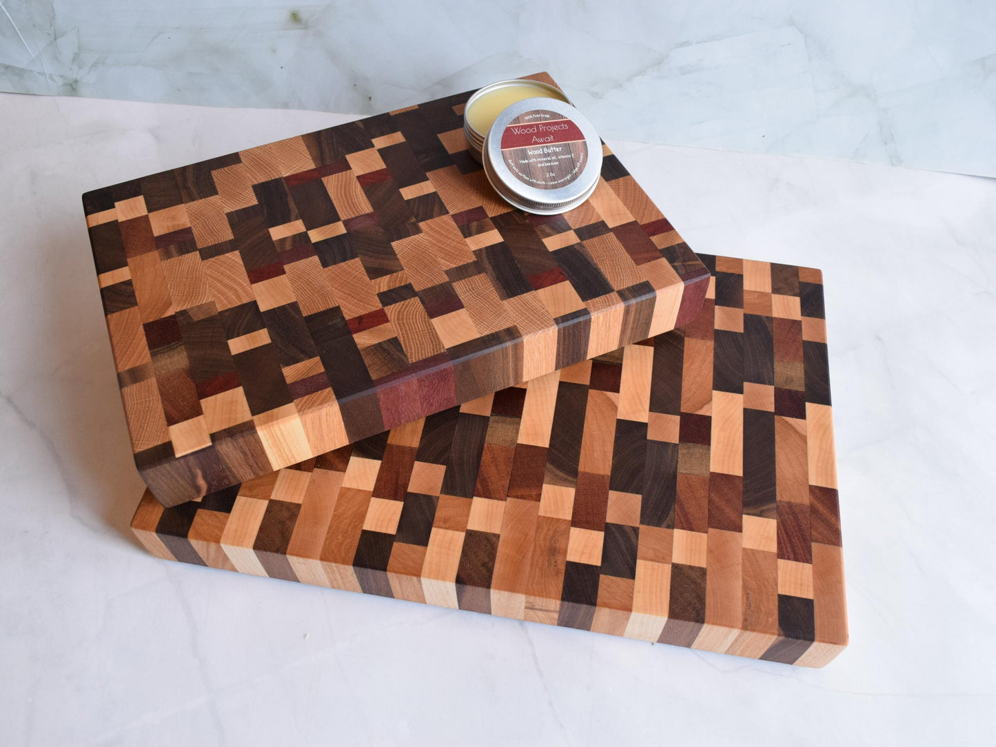 Chaotic End Grain Cutting Board - Butcher Block